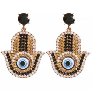 Hamsa Evil Eye 🧿 Earrings