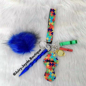 Autism Awareness Self Defense Keychain