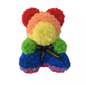 Rainbow Rose Bear