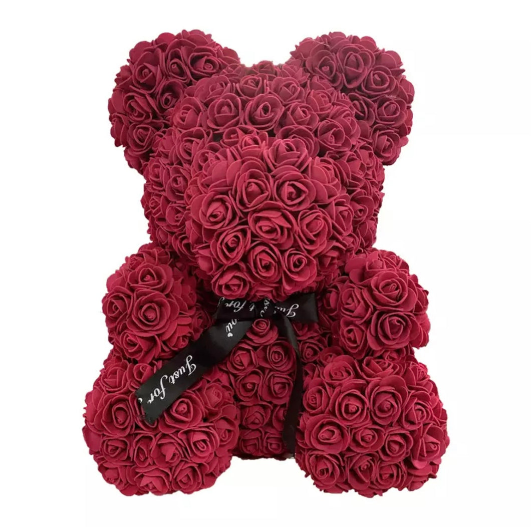 Wine Rose Bear